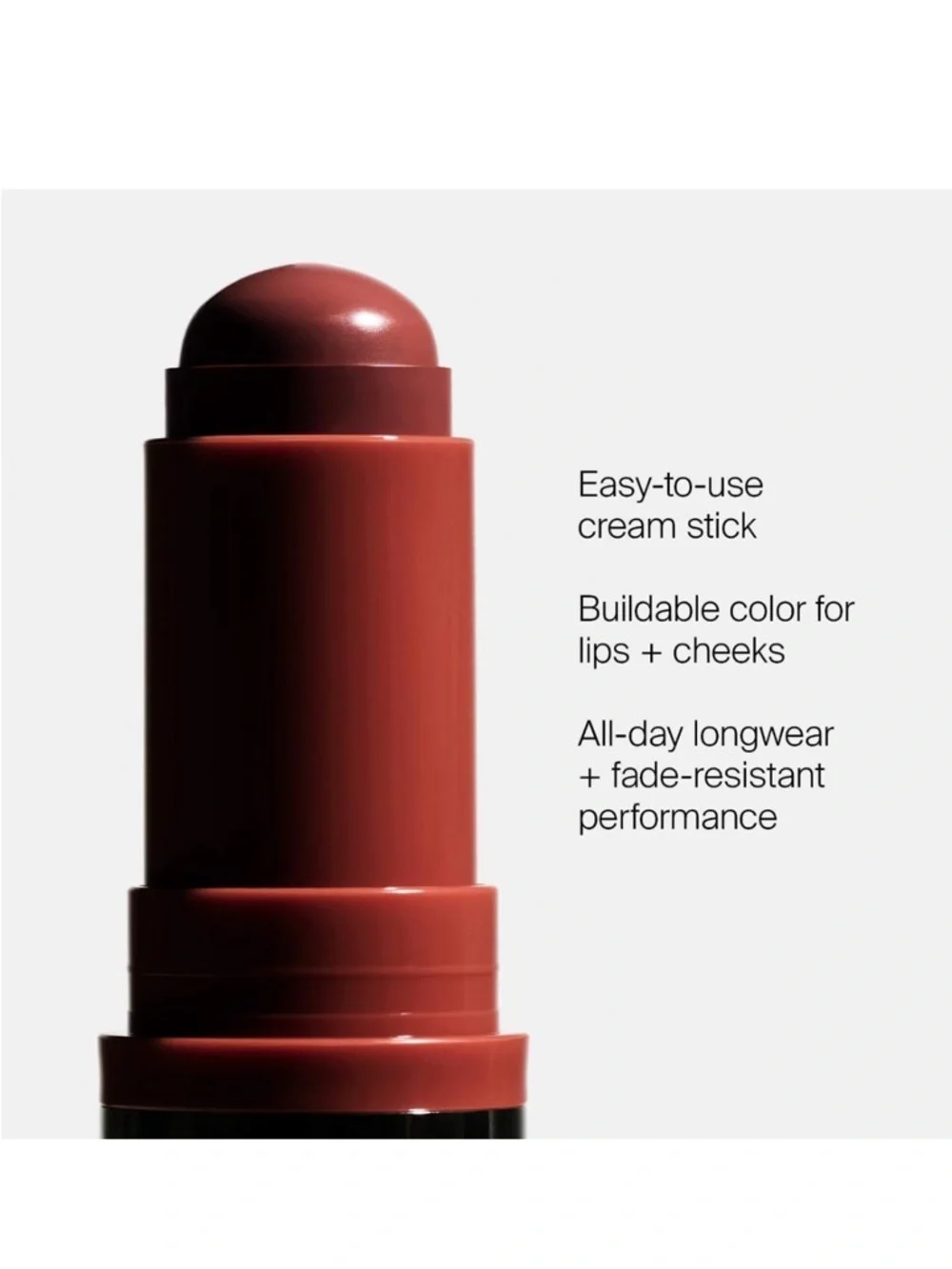 Haus Labs NEW Color Fuse Glassy Blush Balm Stick in Glassy Cinnamon
